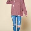 Oversized French Terry Hoodie: Comfy Long Sleeve Pullover